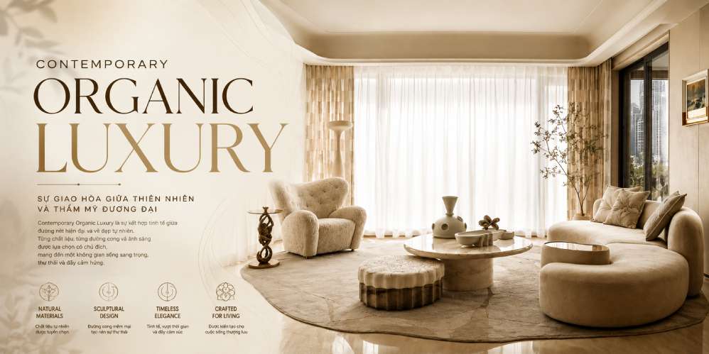 Thiết kế biệt thự phong cách Contemporary Organic Luxury - Sự giao hoà giữa thiên nhiên và thẩm mỹ đương đại